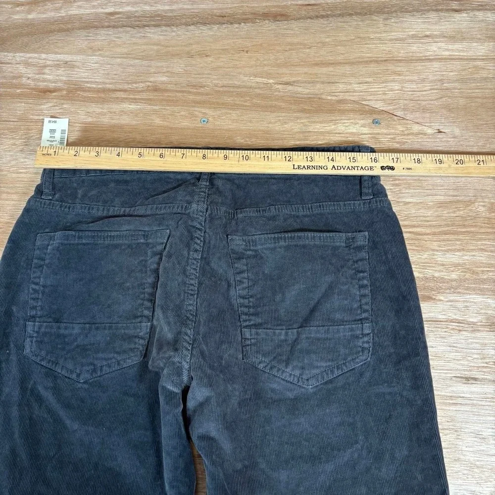 Cape Juby Mens Corduroy Pants Gray Straight Leg 5-Pocket 32x30 NWT